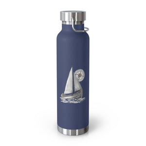 Vacuum Insulated Bottle - Sailboat/Compass