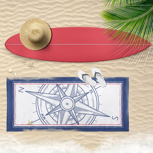 Beach Towel - COMPASS - Lorelei Nautical Treasures