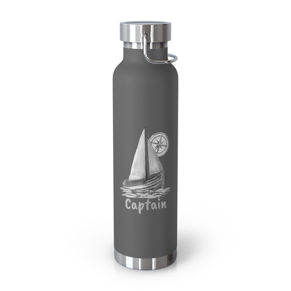 Vacuum Insulated Bottle - Sailboat / Captain - Lorelei Nautical Treasures