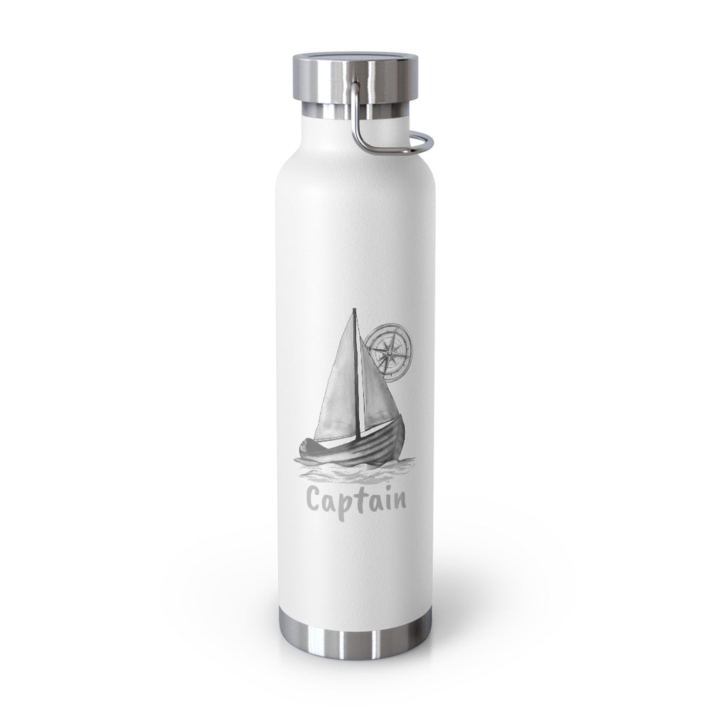 Vacuum Insulated Bottle - Sailboat / Captain - Lorelei Nautical Treasures