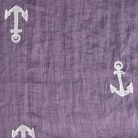 Embroidered Anchor Scarf - Lorelei Nautical Treasures