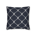 Square Canvas Pillowcase - Navy Rope