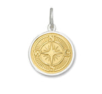 Compass Pendant, Small - Gold Vermeil - Lorelei Nautical Treasures