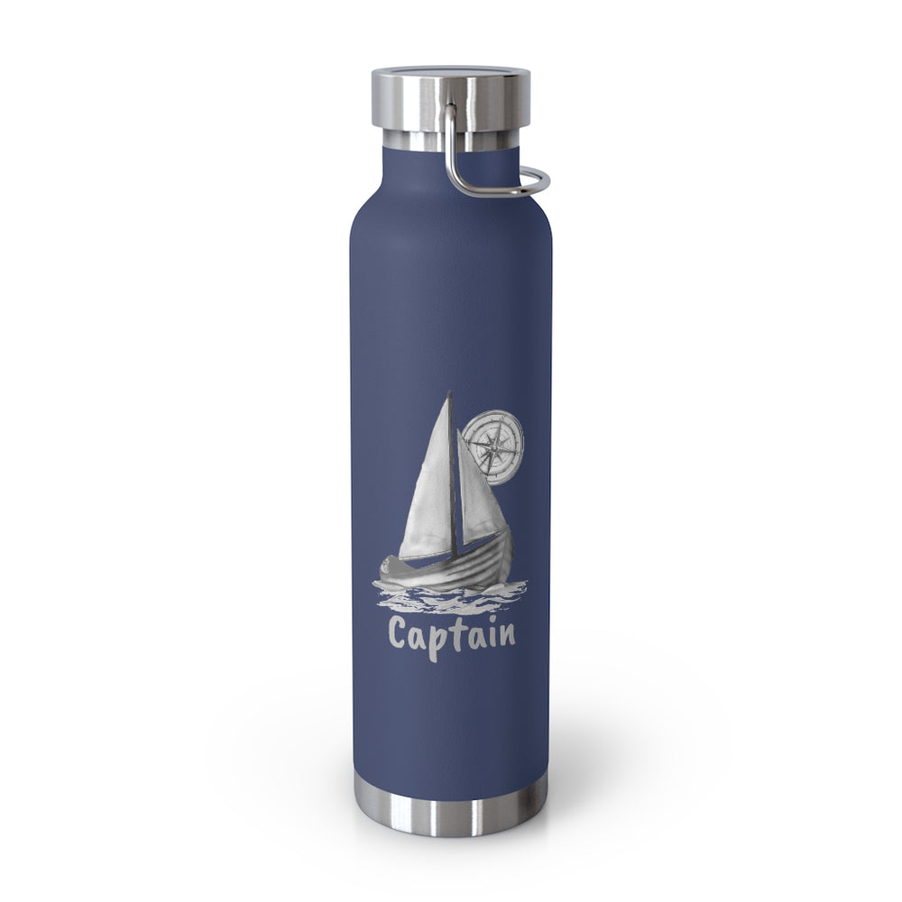 
            
                Load image into Gallery viewer, Vacuum Insulated Bottle - Sailboat / Captain - Lorelei Nautical Treasures
            
        