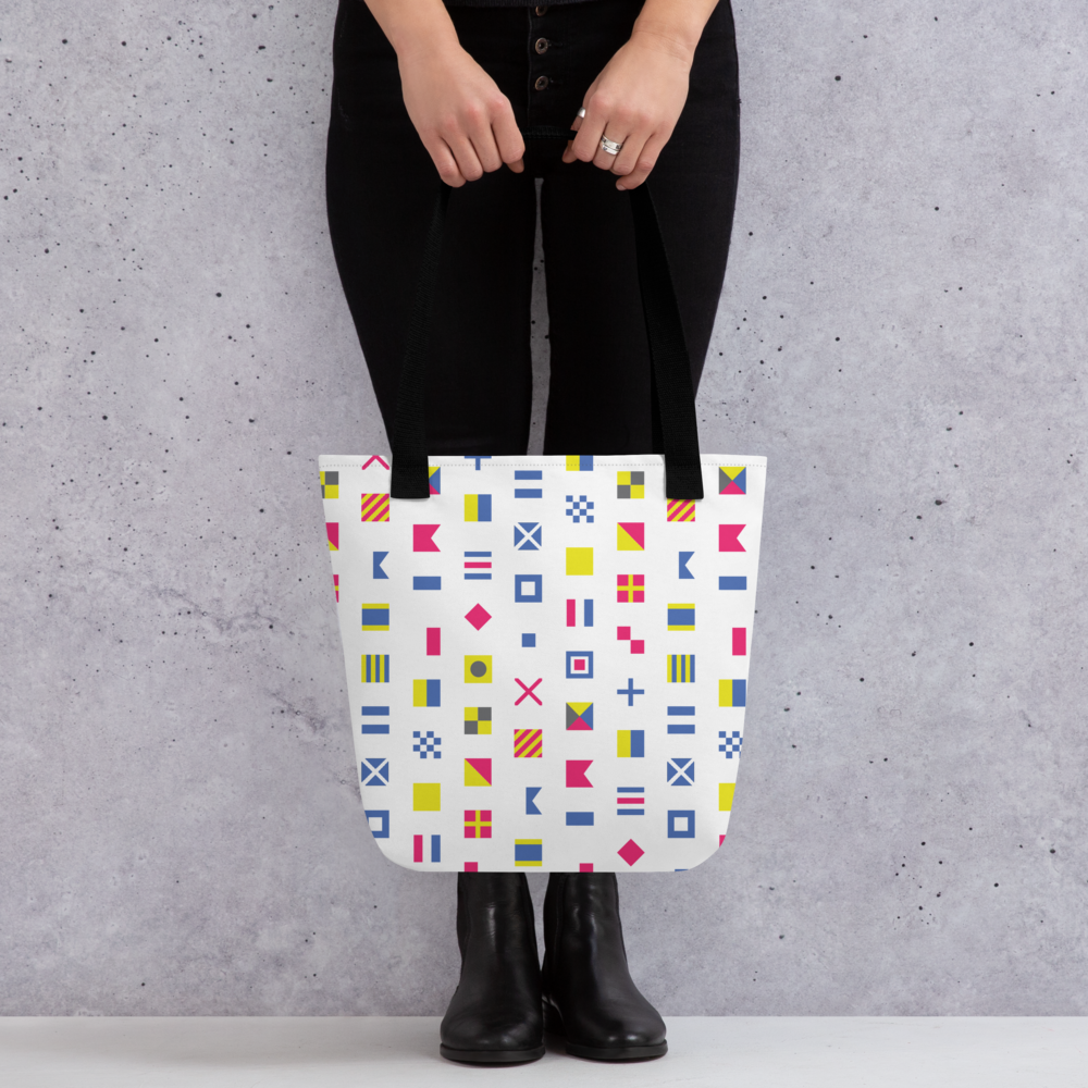 
            
                Load image into Gallery viewer, Tote bag - Nautical Flags
            
        