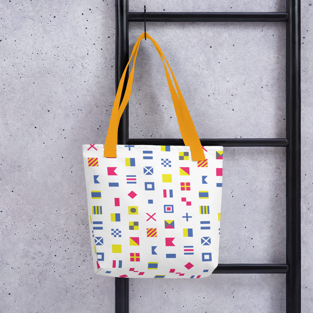
            
                Load image into Gallery viewer, Tote bag - Nautical Flags
            
        
