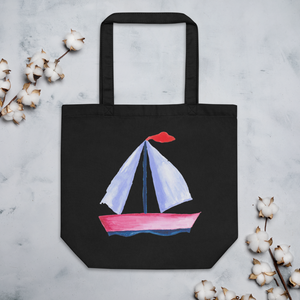 Eco Tote Bag - Sailboat - Lorelei Nautical Treasures