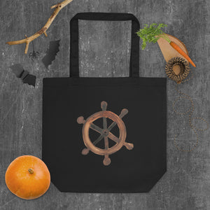 
            
                Load image into Gallery viewer, Eco Tote Bag - Ships Wheel
            
        