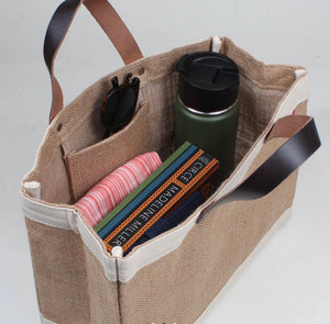
            
                Load image into Gallery viewer, Bodega Jute &amp;amp; Leather Tote Bag
            
        