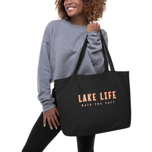 
            
                Load image into Gallery viewer, Large Organic tote bag - LAKE LIFE - Lorelei Nautical Treasures
            
        