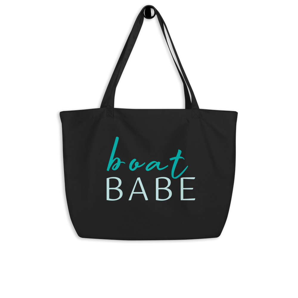 
            
                Load image into Gallery viewer, Large organic tote bag - Boat Babe
            
        