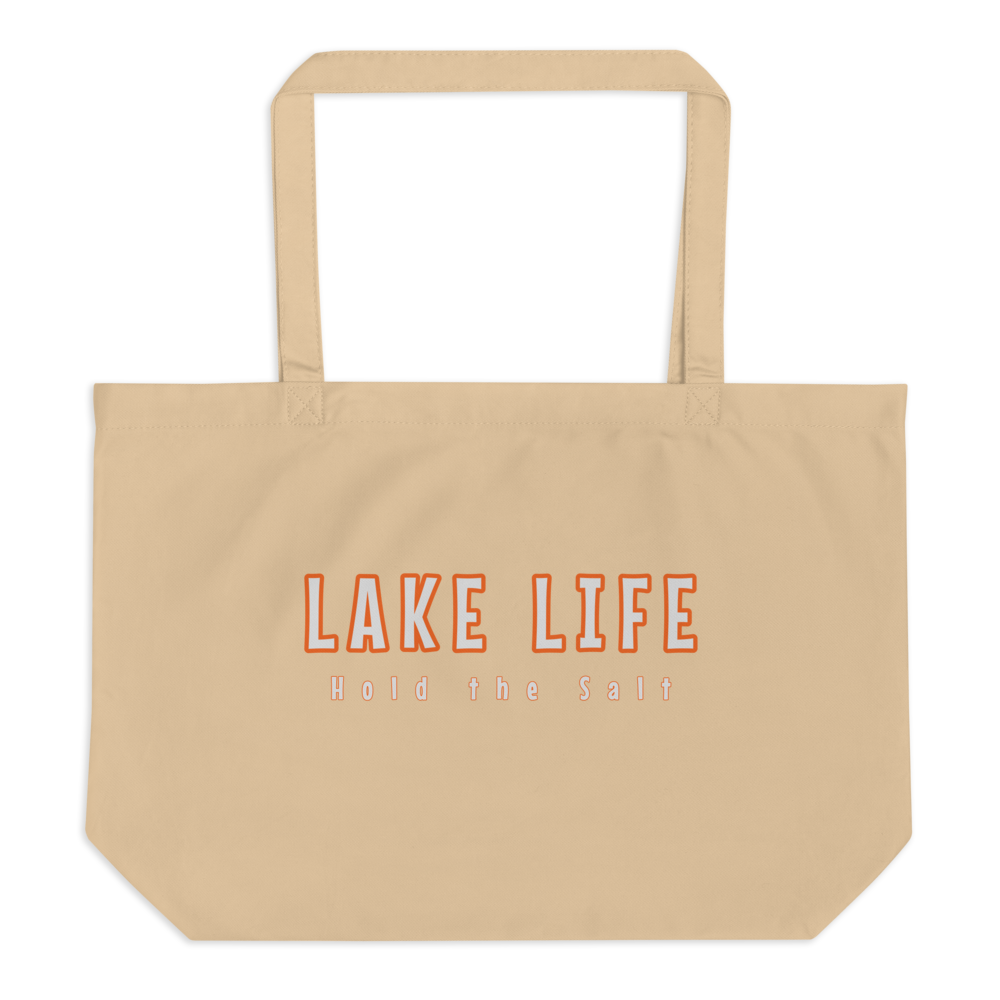 
            
                Load image into Gallery viewer, Large Organic tote bag - LAKE LIFE - Lorelei Nautical Treasures
            
        