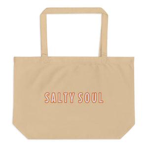Large organic tote bag - SALTY SOUL - Lorelei Nautical Treasures
