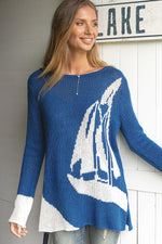 Sailboat Sweater - Lorelei Nautical Treasures