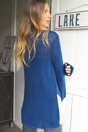 Fynn ceinture tricotée rayée (bleu clair/marine Fynn ceinture tricotée rayée (bleu clair/marine